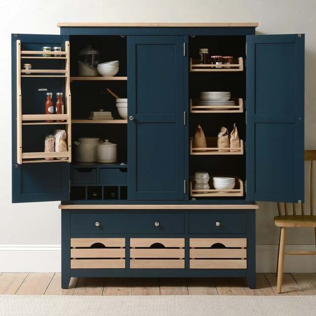 Triple Larder - Chester Midnight Blue - The Cotswold Company - image 1