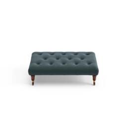 Foot Stool - Lake - Matt Velvet - Amelia Small - The Cotswold Company - thumbnail 5