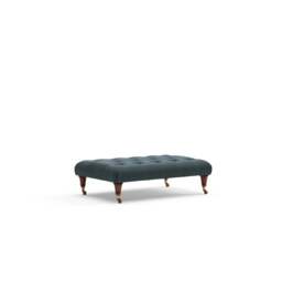Foot Stool - Lake - Matt Velvet - Amelia Small - The Cotswold Company - thumbnail 6