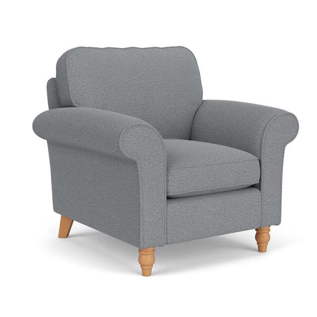 Hurley Armchair - Blue Marl - House Weave - The Cotswold Company - image 1