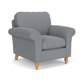 Hurley Armchair - Blue Marl - House Weave - The Cotswold Company - thumbnail 1