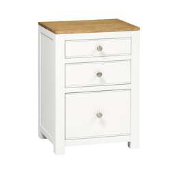 Chalford Warm White Corner Desk with Topper and Filing Cabinet - The Cotswold Company - thumbnail 5