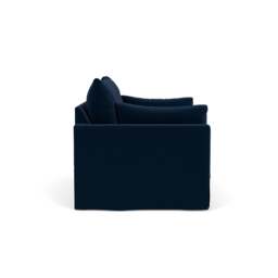 Large 2 Seater Sofa - Deep Blue - Matt Velvet - Ashton - The Cotswold Company - thumbnail 3