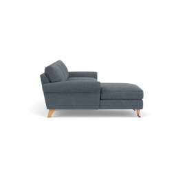 Osbourne Chaise Large Left Hand - Indigo - Rustic weave - The Cotswold Company - thumbnail 3