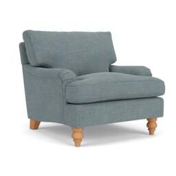 Morris Armchair - Teal marl - Rustic Weave - The Cotswold Company - thumbnail 1