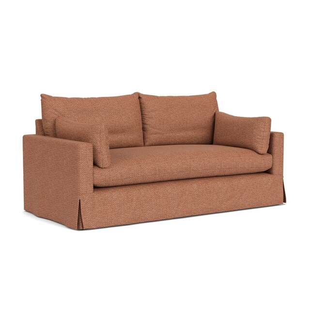 3 Seater Sofa - Brick - Herringbone Weave - Ashton - The Cotswold Company - image 1