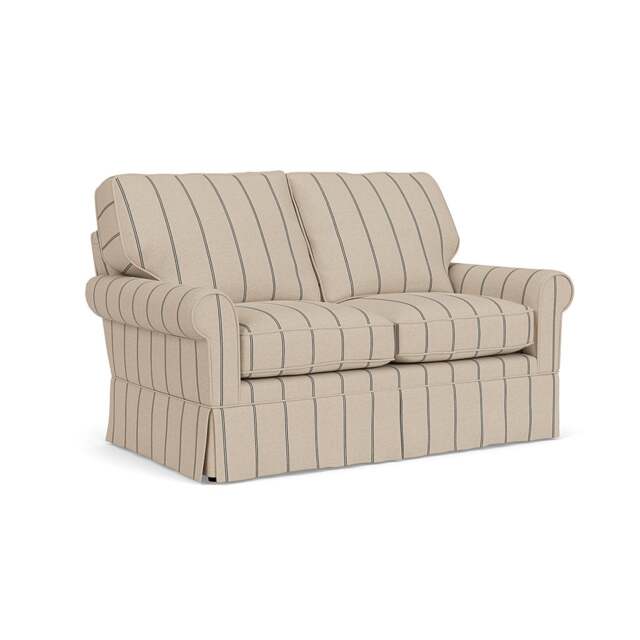 Large 2 Seater Sofa - Charcoal - Compton Stripe - Dawson - The Cotswold Company - image 1