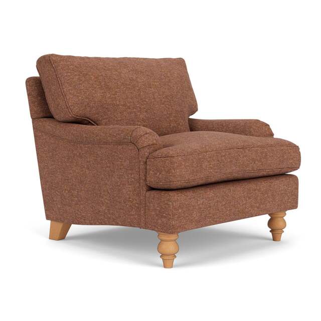 Armchair - Brick Marl - Aquaclean Oxford - Morris - The Cotswold Company - image 1