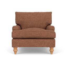 Armchair - Brick Marl - Aquaclean Oxford - Morris - The Cotswold Company - thumbnail 2