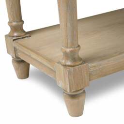 Camille Limewash Oak Console Table - The Cotswold Company - thumbnail 5