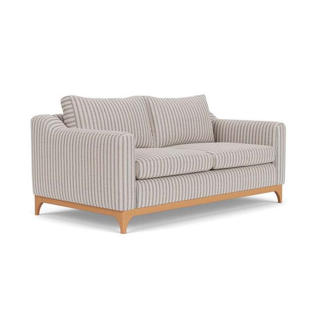 3 Seater Sofa - Indigo - Kingham Stripe - Watson - The Cotswold Company - image 1