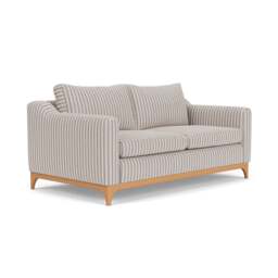3 Seater Sofa - Indigo - Kingham Stripe - Watson - The Cotswold Company - thumbnail 1