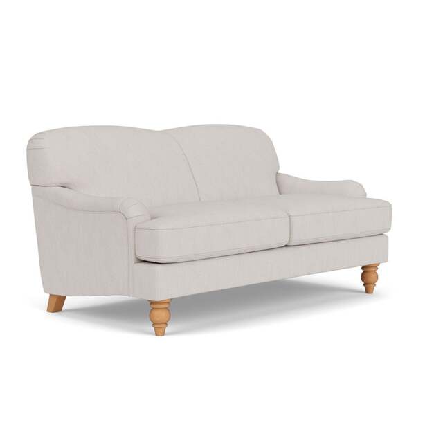 Large 2 Seater Sofa - Soft White - Luxury Italian Linen - Ashbee - The Cotswold Company - image 1