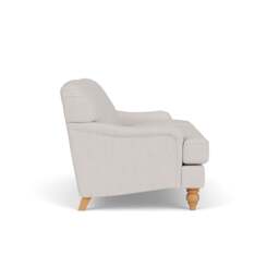 Large 2 Seater Sofa - Soft White - Luxury Italian Linen - Ashbee - The Cotswold Company - thumbnail 3