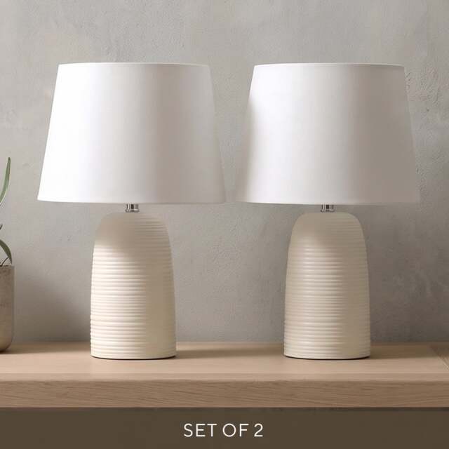 Louie Bedside Pair - Table Lamp Pair - The Cotswold Company - image 1
