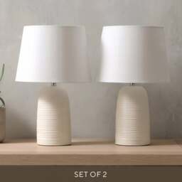 Louie Bedside Pair - Table Lamp Pair - The Cotswold Company