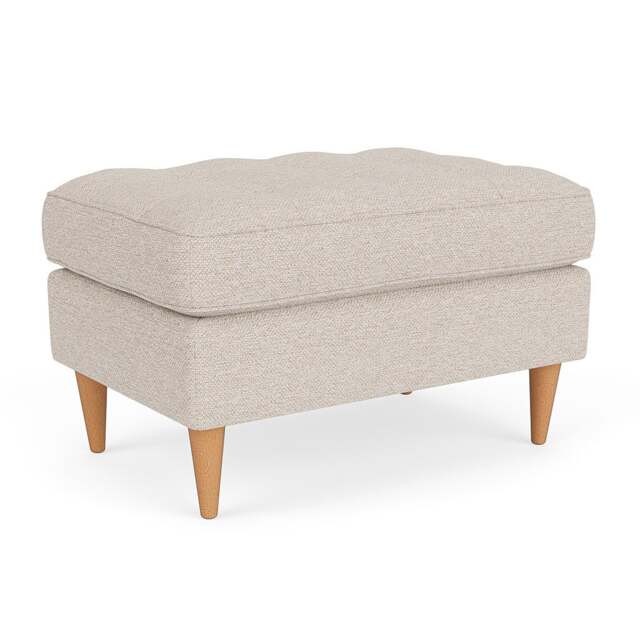 Foot Stool - Natural - House Weave - Saxon Small - The Cotswold Company - image 1