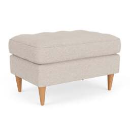 Foot Stool - Natural - House Weave - Saxon Small - The Cotswold Company - thumbnail 1