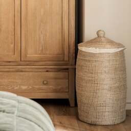 Seagrass Basket With Lid - Large - Home Accessories - The Cotswold Company