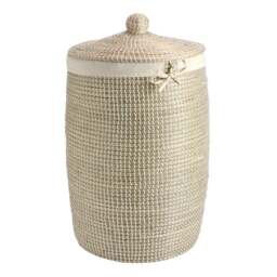 Seagrass Basket With Lid - Large - Home Accessories - The Cotswold Company - thumbnail 6