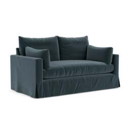 Large 2 Seater Sofa - Night Sky - Matt Velvet - Ashton - The Cotswold Company - thumbnail 1
