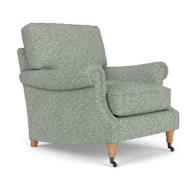 Armchair - Lake - Herringbone Weave - Taylor High Back - The Cotswold Company - image 1