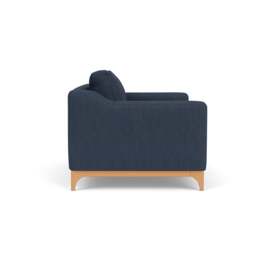 2 Seater Sofa - Indigo - Luxury Italian Linen - Watson - The Cotswold Company - thumbnail 3