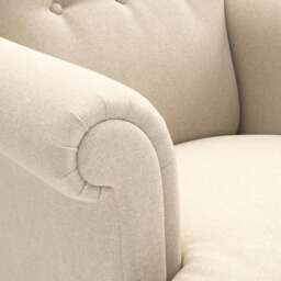 Armchair - Lily White - House Linen Mix - Harriet - The Cotswold Company - thumbnail 4