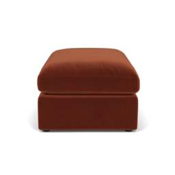 Foot Stool - Brick - Matt Velvet - Clarke Large - The Cotswold Company - thumbnail 3