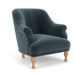 Armchair - Night Sky - Matt Velvet - Everett - The Cotswold Company