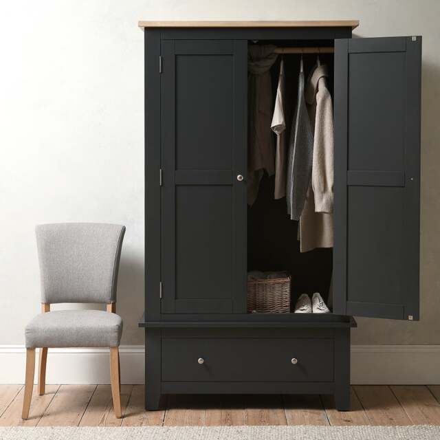 Double Wardrobe - Chester Charcoal - The Cotswold Company - image 1
