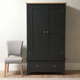 Double Wardrobe - Chester Charcoal - The Cotswold Company - thumbnail 4