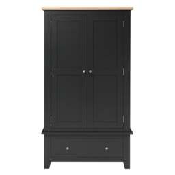 Double Wardrobe - Chester Charcoal - The Cotswold Company - thumbnail 5