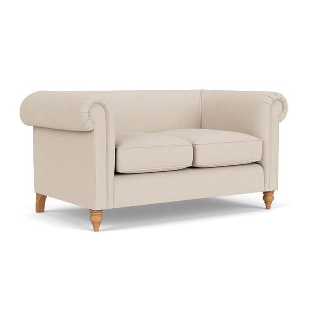 2 Seater Sofa - Lily White - House Linen Mix - Rayner - The Cotswold Company - image 1
