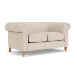 2 Seater Sofa - Lily White - House Linen Mix - Rayner - The Cotswold Company - thumbnail 1