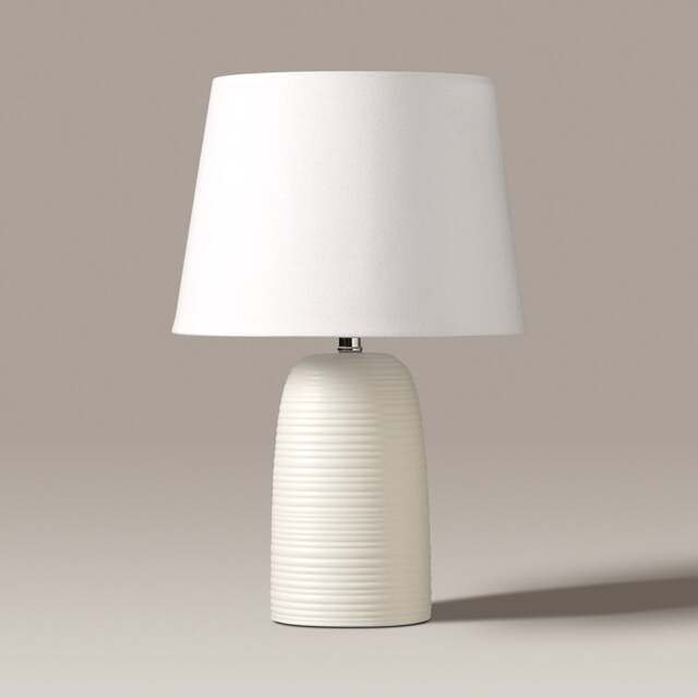 Louie Ceramic Bedside Lamp - Warm White - Home Accessories - The Cotswold Company - image 1