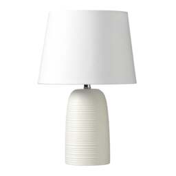 Louie Ceramic Bedside Lamp - Warm White - Home Accessories - The Cotswold Company - thumbnail 4