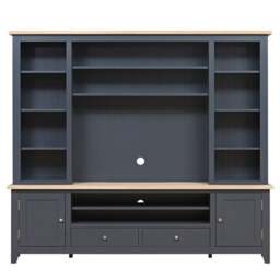 TV and Media Storage Unit - Chester Charcoal - The Cotswold Company - thumbnail 3