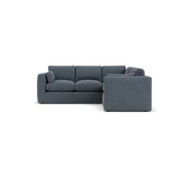 Clarke Compact Corner Sofa - Indigo - Rustic Weave - The Cotswold Company - thumbnail 2