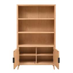 Harnhill Pale Ash Large Bookcase - The Cotswold Company - thumbnail 6