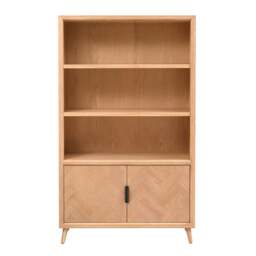 Harnhill Pale Ash Large Bookcase - The Cotswold Company - thumbnail 5