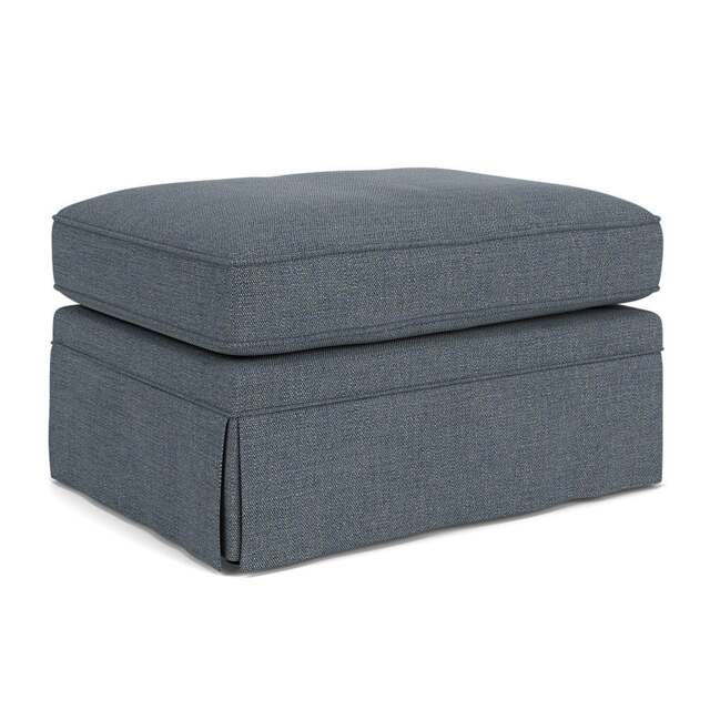 Foot Stool - Indigo - Rustic Weave - Dawson Small - The Cotswold Company - image 1