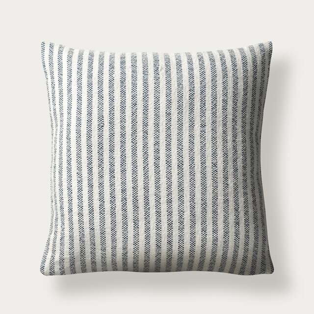 Cecil Cotton Navy Striped Cushion - Home Accessories - The Cotswold Company - image 1