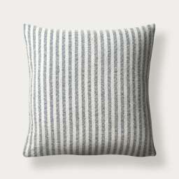 Cecil Cotton Navy Striped Cushion - Home Accessories - The Cotswold Company