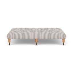 Foot Stool - Indigo - Kingham Stripe - Amelia Large - The Cotswold Company - thumbnail 2