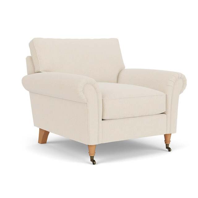 Osbourne Armchair - Cream - House Weave - The Cotswold Company - image 1
