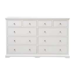 Fairford Soft White 10 Drawer Chest - The Cotswold Company - thumbnail 2