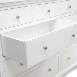 Fairford Soft White 10 Drawer Chest - The Cotswold Company - thumbnail 4