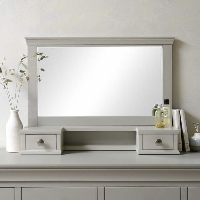 Vanity Mirror - Chantilly Pebble Grey - The Cotswold Company - image 1