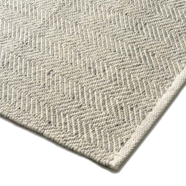 Milton Herringbone Rug Grey 120x170cm - Home Accessories - The Cotswold Company - image 1